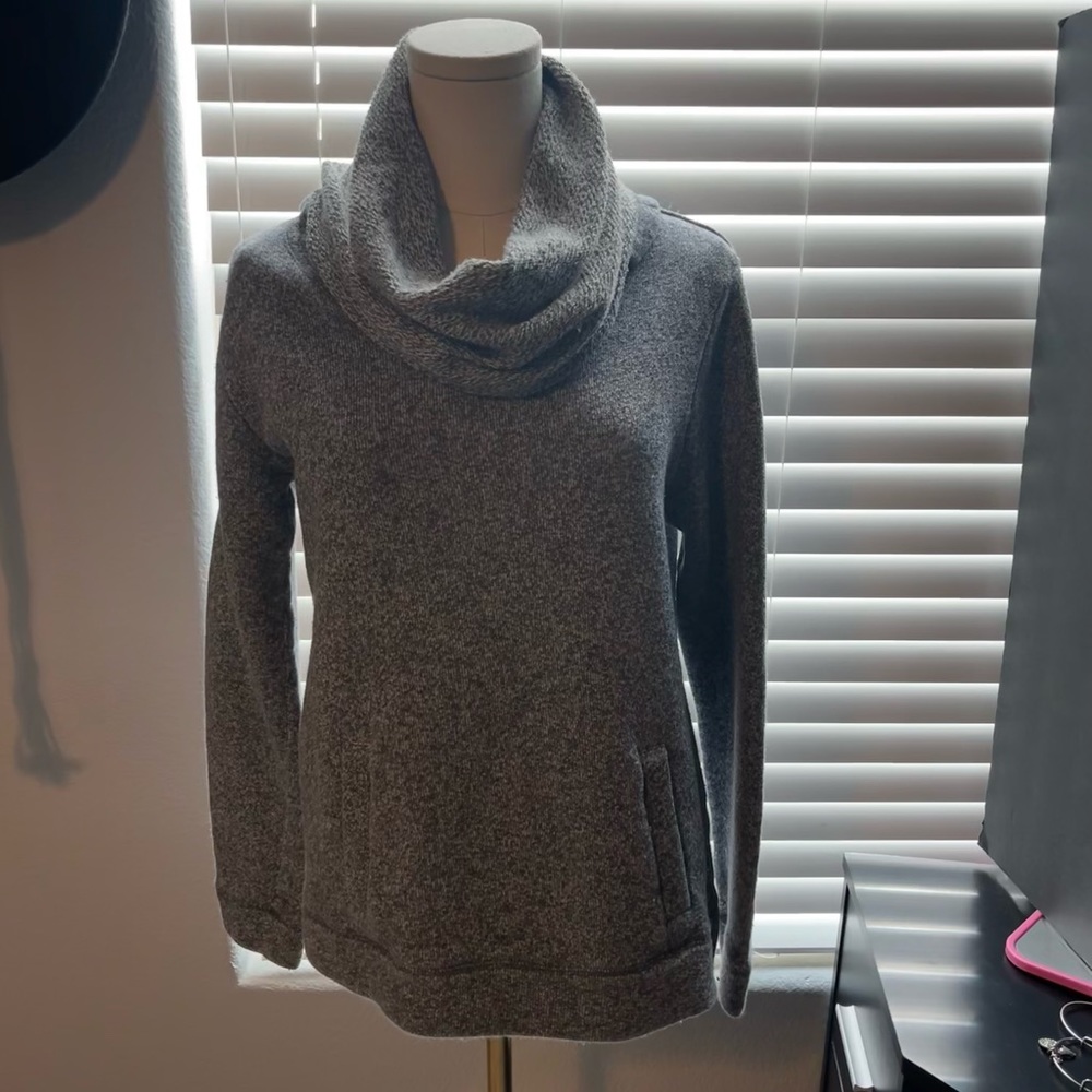 J. Crew Cowl Neck Grey Sweater - M